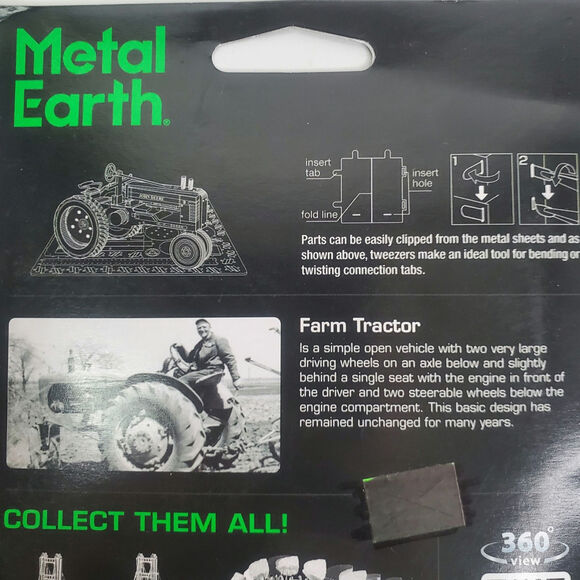 Metal earth model 3d cut steel model the farm tractor gift - Picture 6 of 6